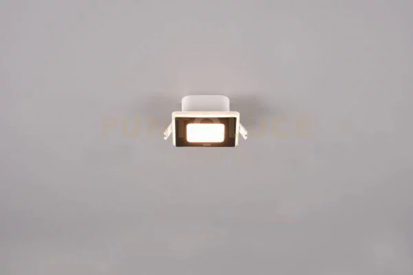 Nimbus faretto da incasso led 5w 450lm, 3000k quadrato bordo nero a