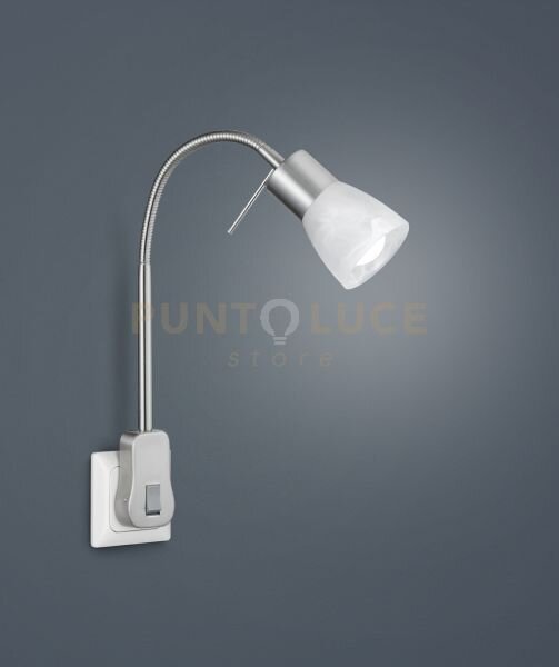 Levisto applique led flessibile con spina a parete e interruttore a