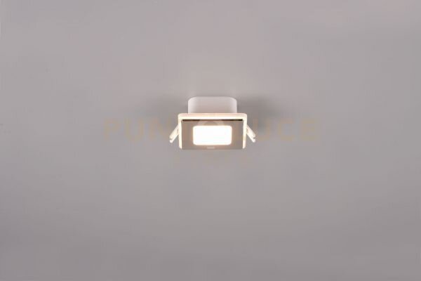 Nimbus faretto da incasso led 5w 450lm, 3000k quadrato bordo croma