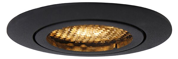 Faretto da incasso smart nero con WiFi GU10 regolabile - Ude Honey