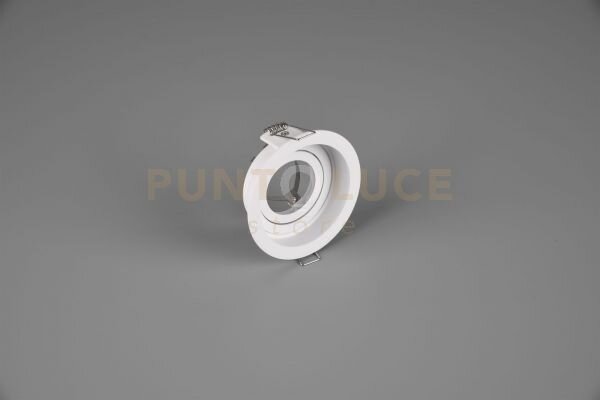 Kenai faretto da incasso rotondo orientabile bianco d. 9,2cm attacc