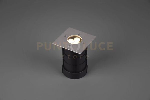 Illuminazione da incasso led da esterno quadrato satinato belaja 82