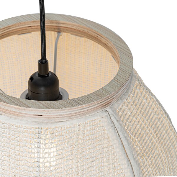 Lampada a sospensione orientale naturale 35 cm - Rob