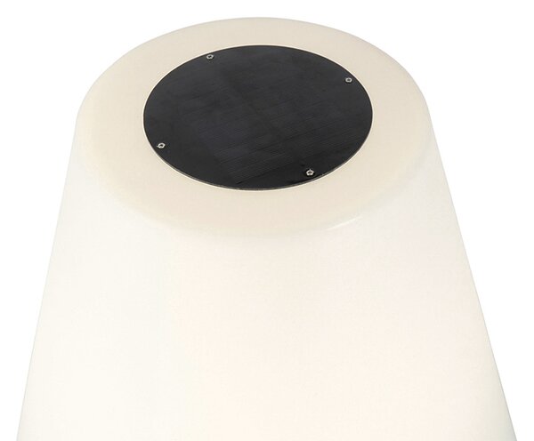 Lampada da terra per esterni moderna nera IP44 con LED solare - Virginia