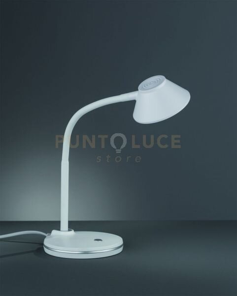 Berry lampada da studio led flessibile bianca h. 44cm 3000k 350lm 3,2w