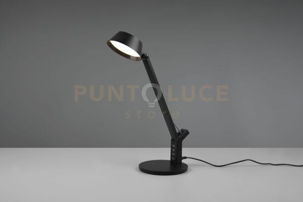 Ava lampada da studio led 5,2w 600lm, 3000+4000+6500k nera con 4 pr