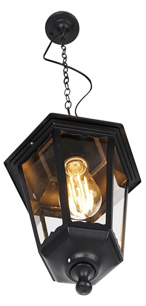 Classica lampada a sospensione da esterno nera IP44 - Havana Up