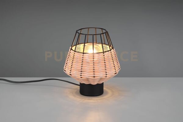 Borka lampada da tavolo in rattan colore naturale h. 20cm 1 luce at