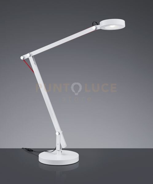 Amsterdam lampada studio led bianca base-morsetto-app.h. 90 5w 500l