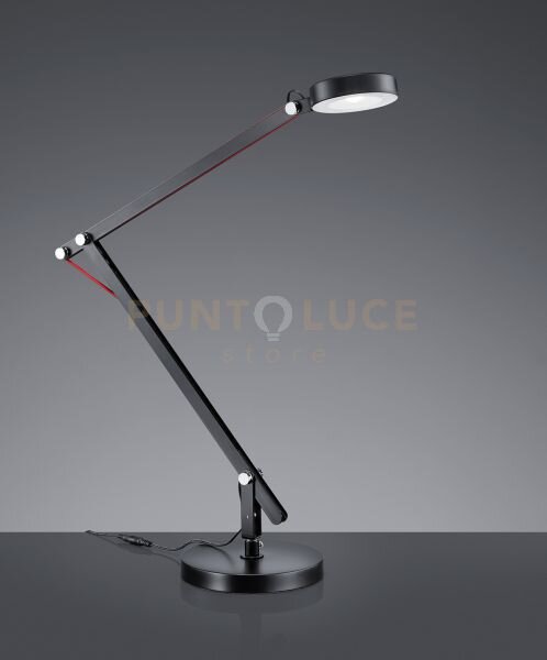 Amsterdam lampada studio led nera base-morsetto-app.h. 90 5w 500lm 