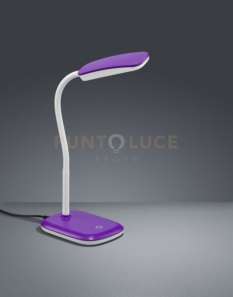 Boa lampada da studio led flessibile touch dimmer colore viola h. 3