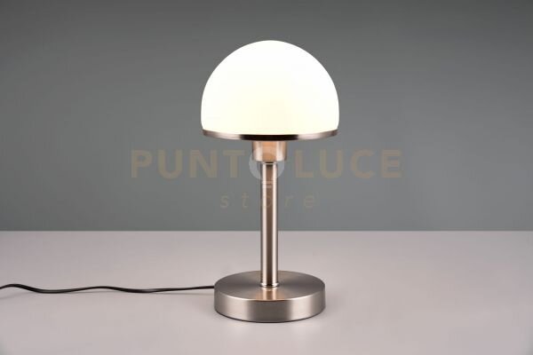 Joost ii lampada a cupola in vetro bianco h.39cm 1 luce attacco e27