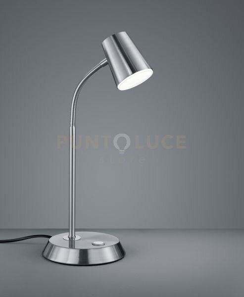 Narcos lampada tavolo led 6,9w · 1x 660lm, 3000k acciaio con diffus