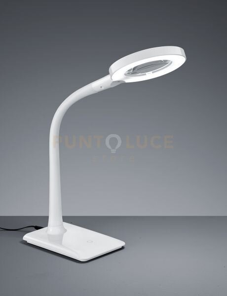 Lupo lampada da studio led 5w 550lm, 3500k bianca flessibile con ba