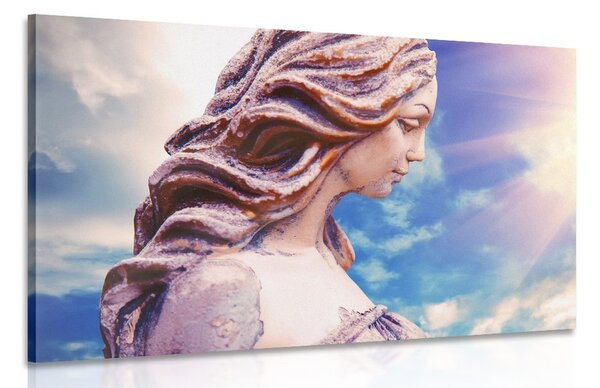 Quadro su tela – Angelo tra i raggi di sole