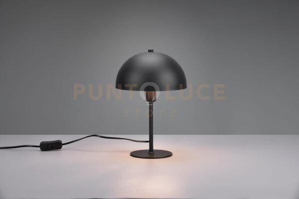 Nola lampada da tavolo metallo nero forma fungo h. 31cm 1 luce atta