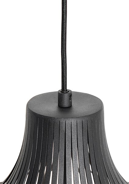 Lampada a sospensione moderna nera 38 cm - Saffira