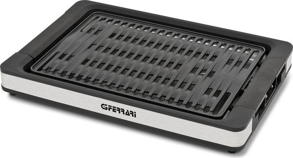 G3 Ferrari Barbecue Elettrico Potenza 1800W con Piastra Antiaderente colore Nero/Silver Tito - G10206