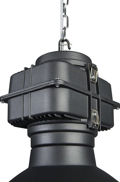 Lampada a sospensione industriale intelligente nera 53 cm incl. A60 Wifi - Sicko