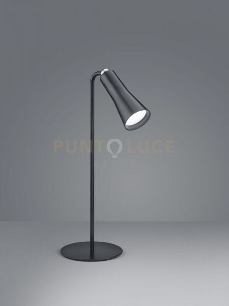 Maxi lampada led 2w 200lm, 3000k da studio componibile nera ricaric