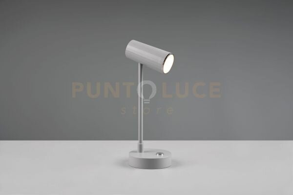 Lenny lampada led 2,5w 230lm, 3000+4000+6000kda grigia ricaricabil