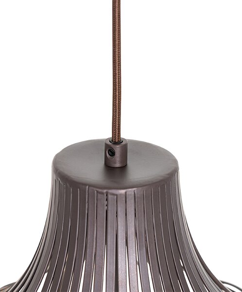 Lampada a sospensione moderna marrone 38 cm - Saffira