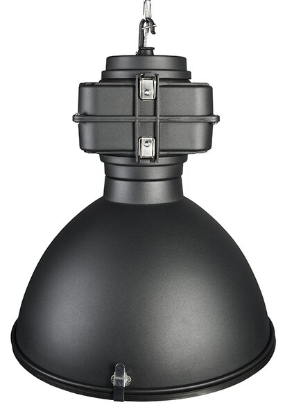 Lampada a sospensione industriale intelligente nera 53 cm incl. A60 Wifi - Sicko