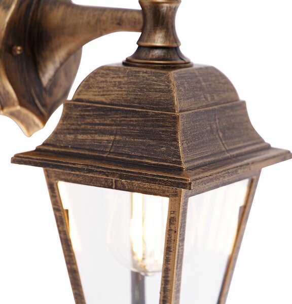 Lampada da parete per esterni oro antico IP44 - Capital