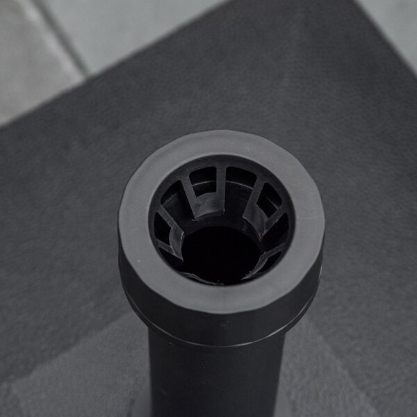 VivaGarden Base per Ombrellone con Ruote Riempibile fino a 20kg Basamento in HDPE per Pali da 38-48mm 45x45x39cm Nero