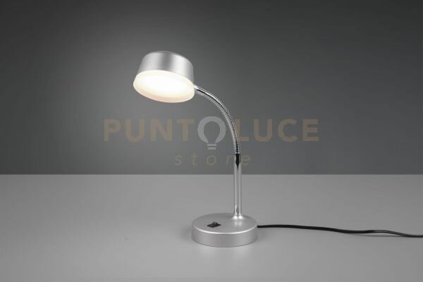 Kiko lampada da studio alluminio flessibile h. 41cm a led 4,5w 500l