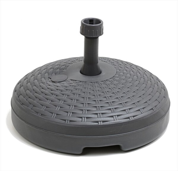 Adriatic Base per ombrellone da giardino Effetto Rattan Capacit 20 Litri colore Antracite - 45/MA