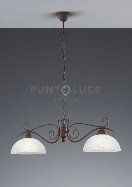 Country sospensione bilaciere 2 luci attacco e27 82cm