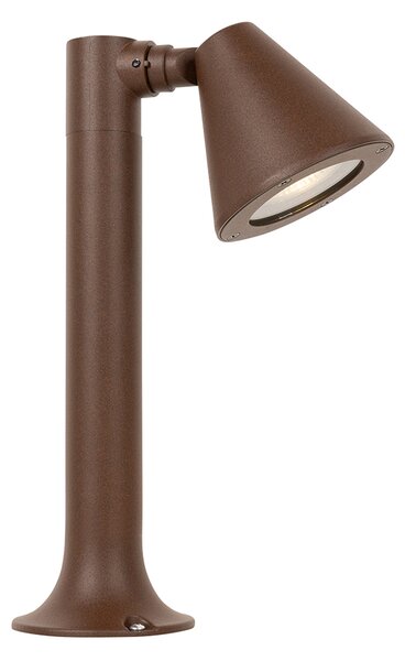 Paletto da esterno moderno marrone ruggine 30 cm IP44 regolabile - Ciara