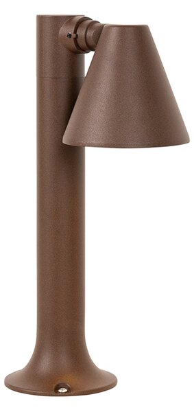 Paletto da esterno moderno marrone ruggine 30 cm IP44 regolabile - Ciara
