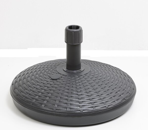 Adriatic Base per ombrellone da giardino Effetto Rattan Capacit 20 Litri colore Antracite - 45/MA
