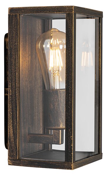 Lampada da parete vintage oro antico 26 cm IP44 - Charlois