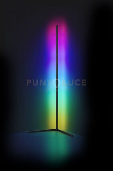 Level piantana ad angolo nera con effetto rgb, luce dinamica e cont