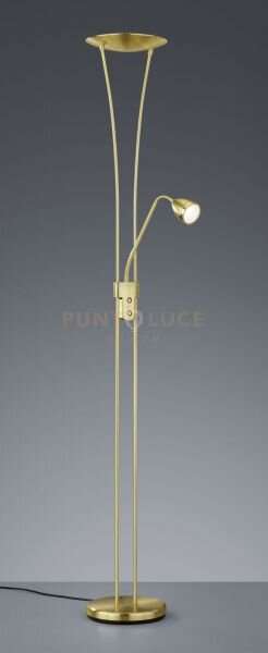 Arizona piantana led 19w 2200lm 3000k acciaio colore ottone h180cm 