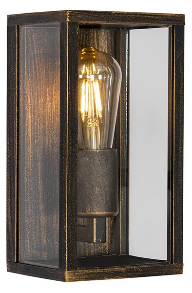 Lampada da parete vintage oro antico 26 cm IP44 - Charlois