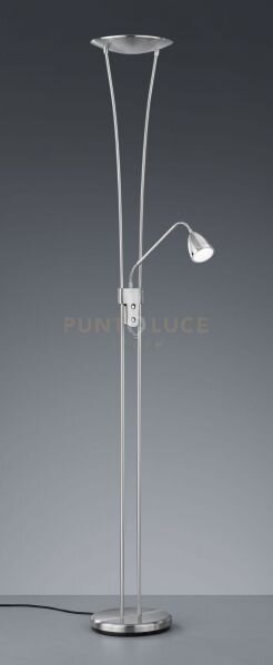 Arizona piantana led 19w 2200lm 3000k acciaio colore nickel opaco h