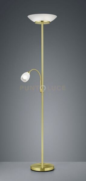 Gerry piantana con lampada da lettura metallo ottone opaco con diff