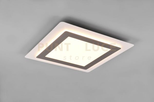 Morgan plafoniera a led 46w 6000lm, 2700 - 6500k bianca quadrata bo