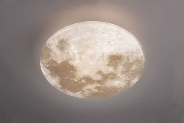 Moonika plafoniera led 15w 1500lm, 3000k effetto luna ip44 d. 37cm