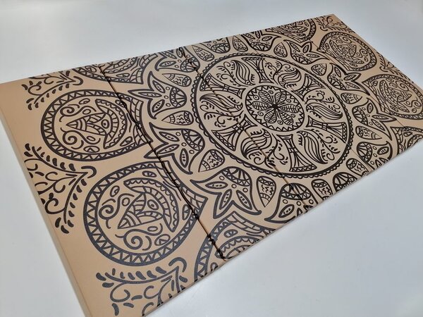 Quadri 5 pezzi – Mandala con motivo naturale astratto