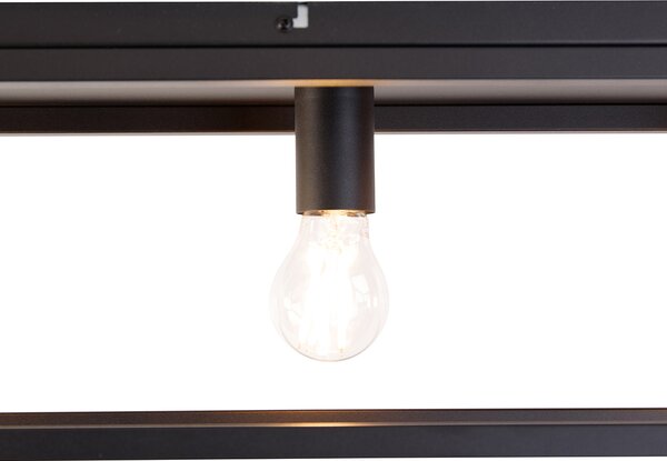 Lampada da soffitto intelligente nera 99,5 cm incl. 4 WiFi A60 - Cage
