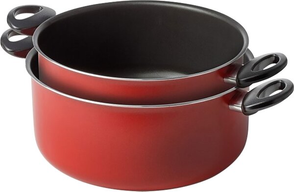Accademia Mugnano Batteria Pentole 2 Pezzi Antiaderenti in Alluminio cm 18 / 22 - Cucina Sano