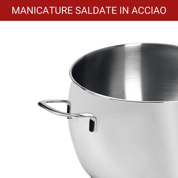 LAGOSTINA Batteria Pentole Induzione 11 Pezzi in Acciaio inox - Euforia
