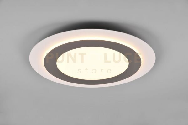 Morgan plafoniera a led 42w 5600lm, 2700 - 6500k bianca rotonda bor