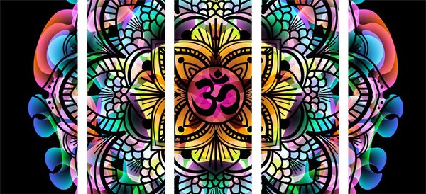 Quadri 5 pezzi – Mandala della salute