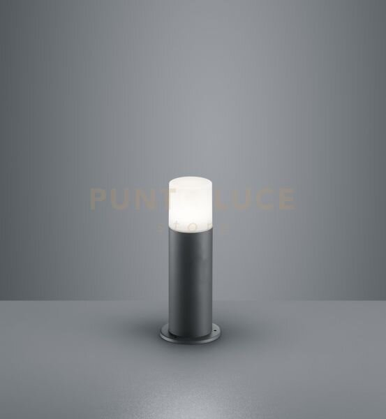 Hoosic palo da esterno antracite h. 30cm 1 luce attacco e27
